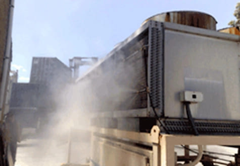 Adiabatic pre-cooling solutions for heat-intensive processes
