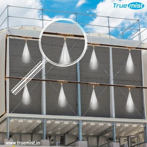 HVAC condenser pre-cooling misting
