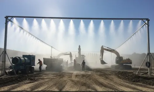 High-Pressure Misting Dust Suppression System