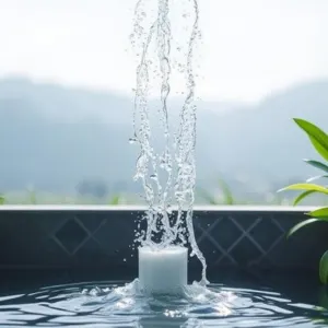 Low water consumption with maximum cooling effect